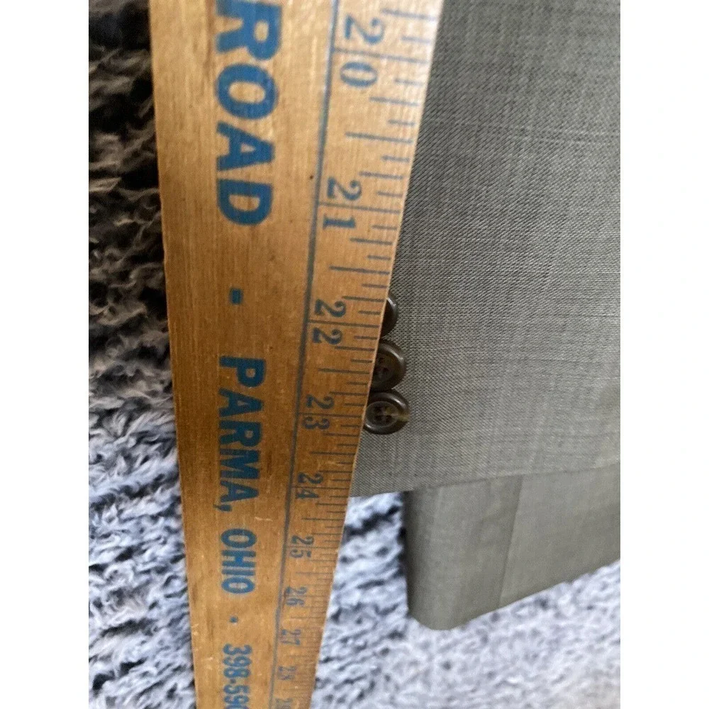 Lauren Ralph Lauren Sport Coat Blazer Mens 44R Wool Mark Tan, Made India